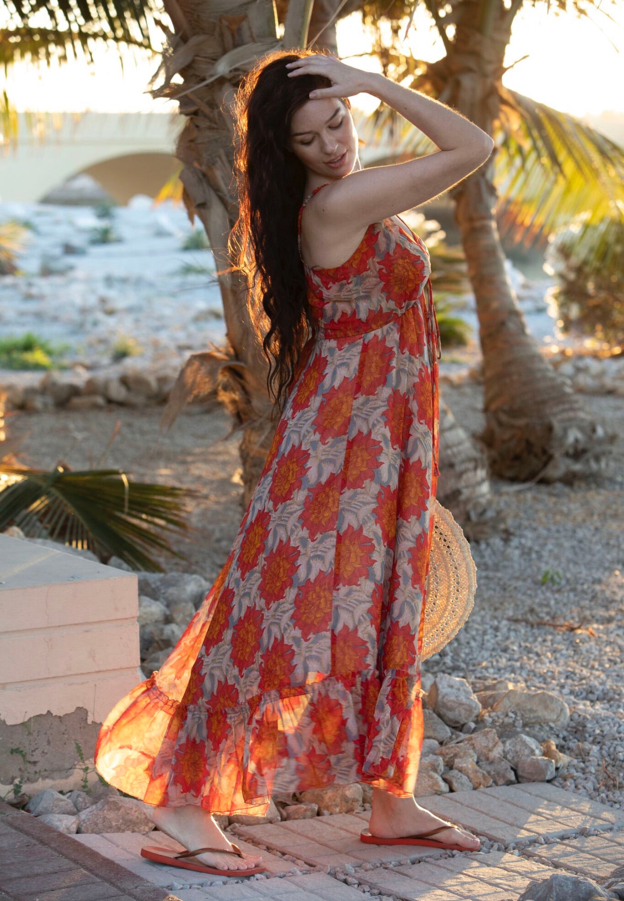 Sunset summer maxi dress