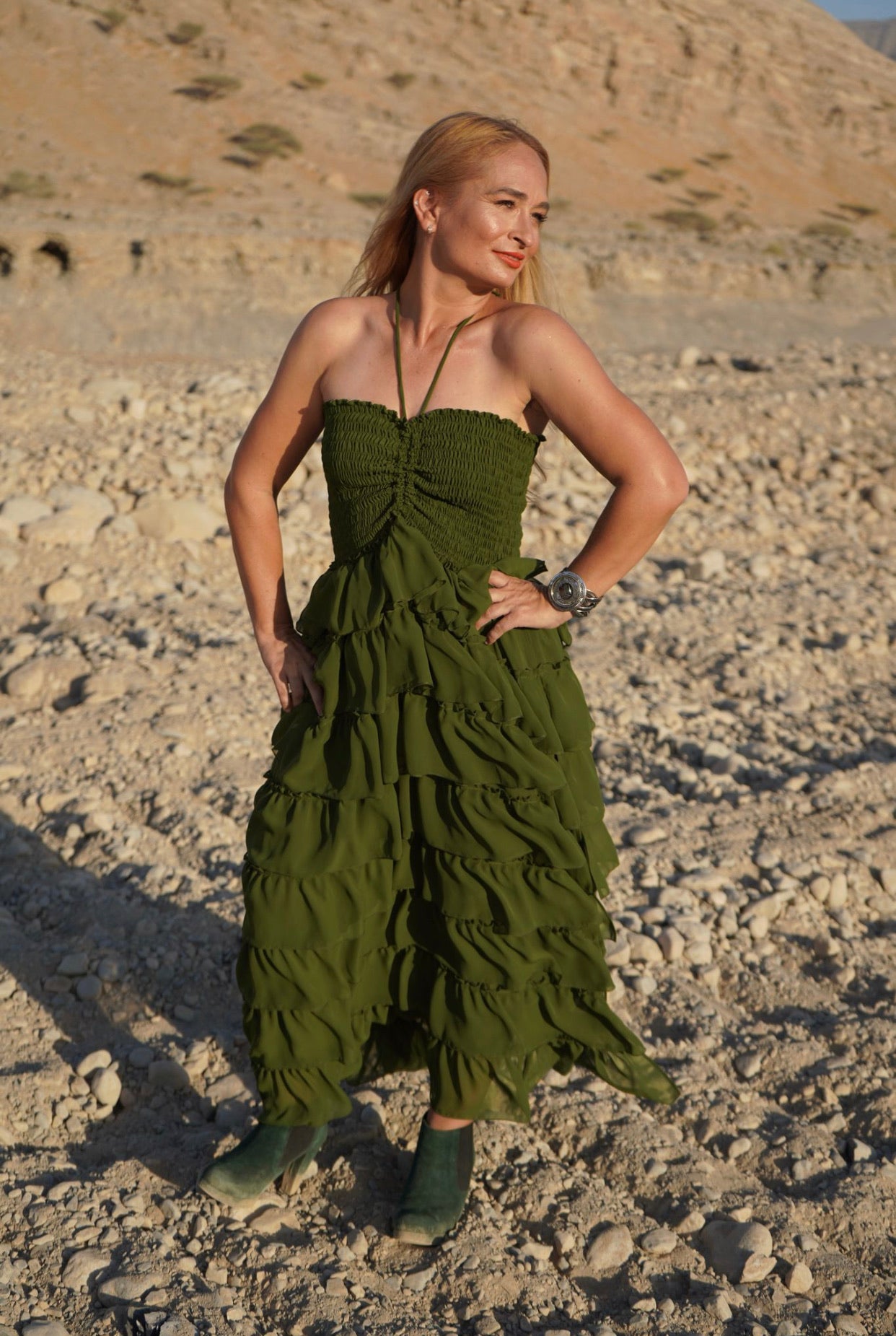 Liza Rara Midi Dress in Mother Earth