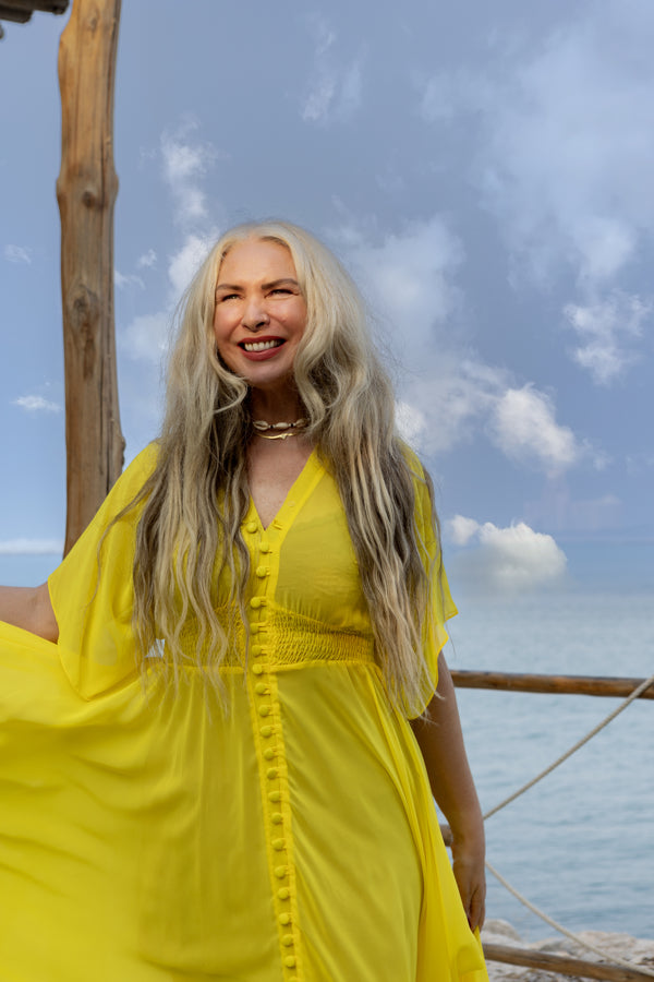 Canary yellow maxi