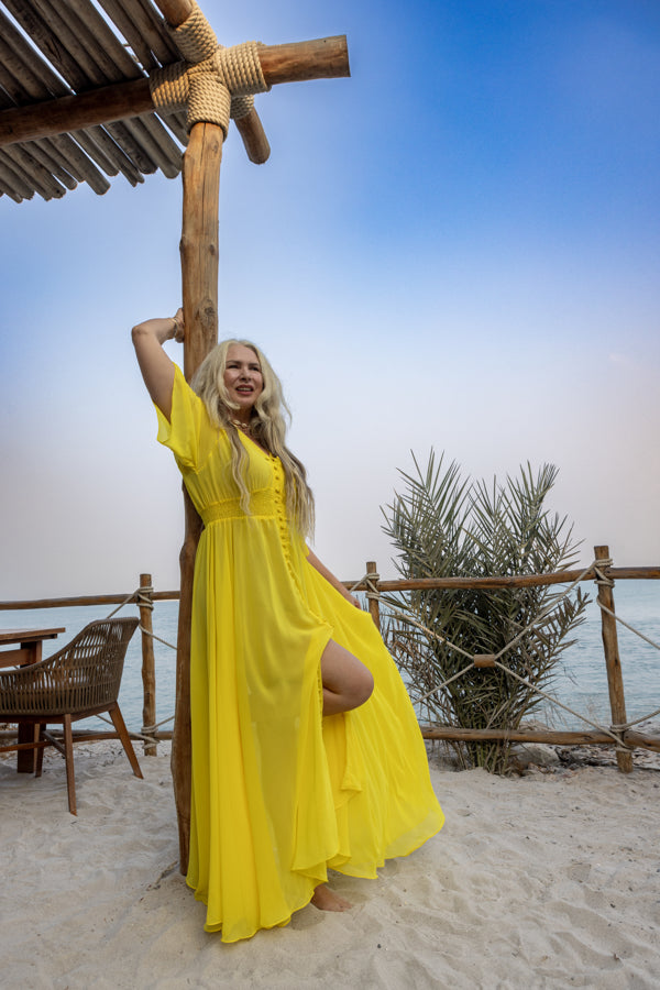 Canary yellow maxi