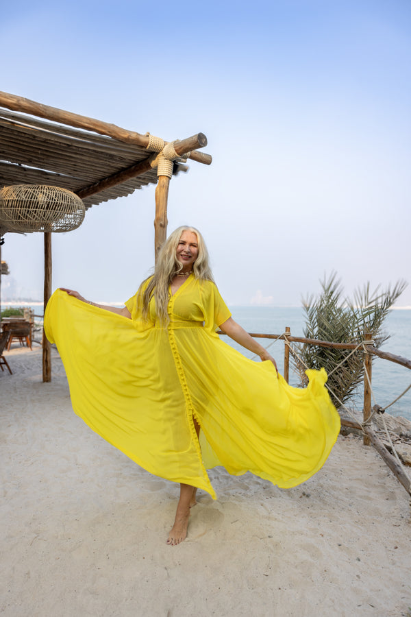 Canary yellow maxi