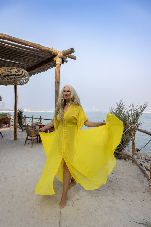 Canary yellow maxi