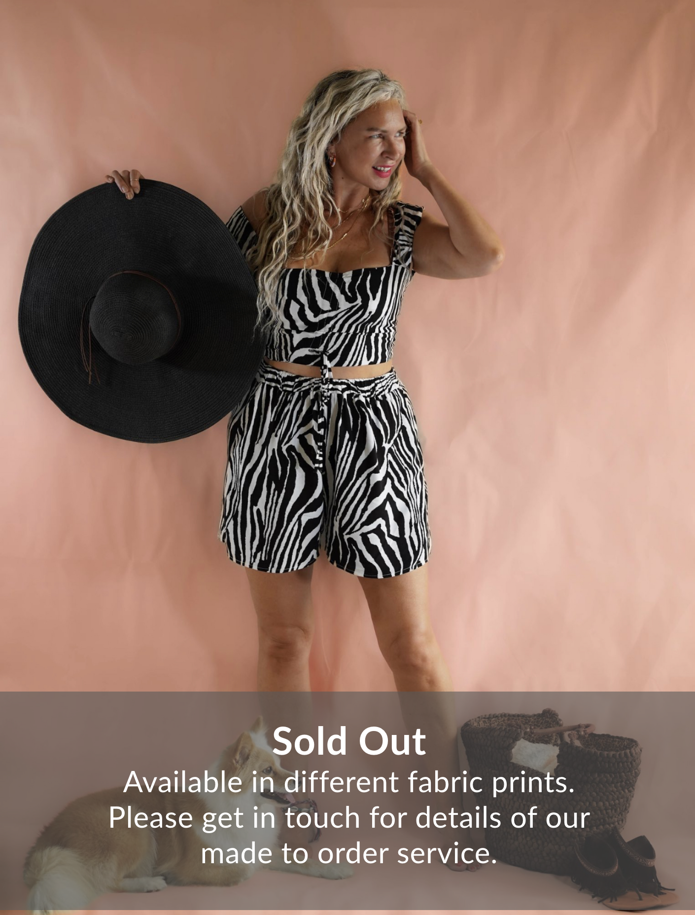 Butterfly Bustier - Zebra