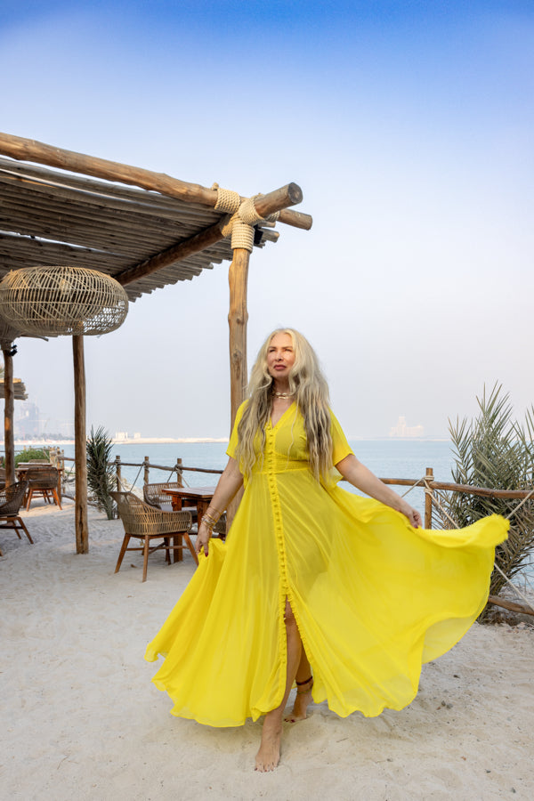 Canary yellow maxi