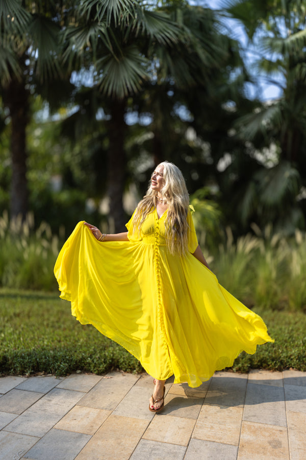 Canary yellow maxi