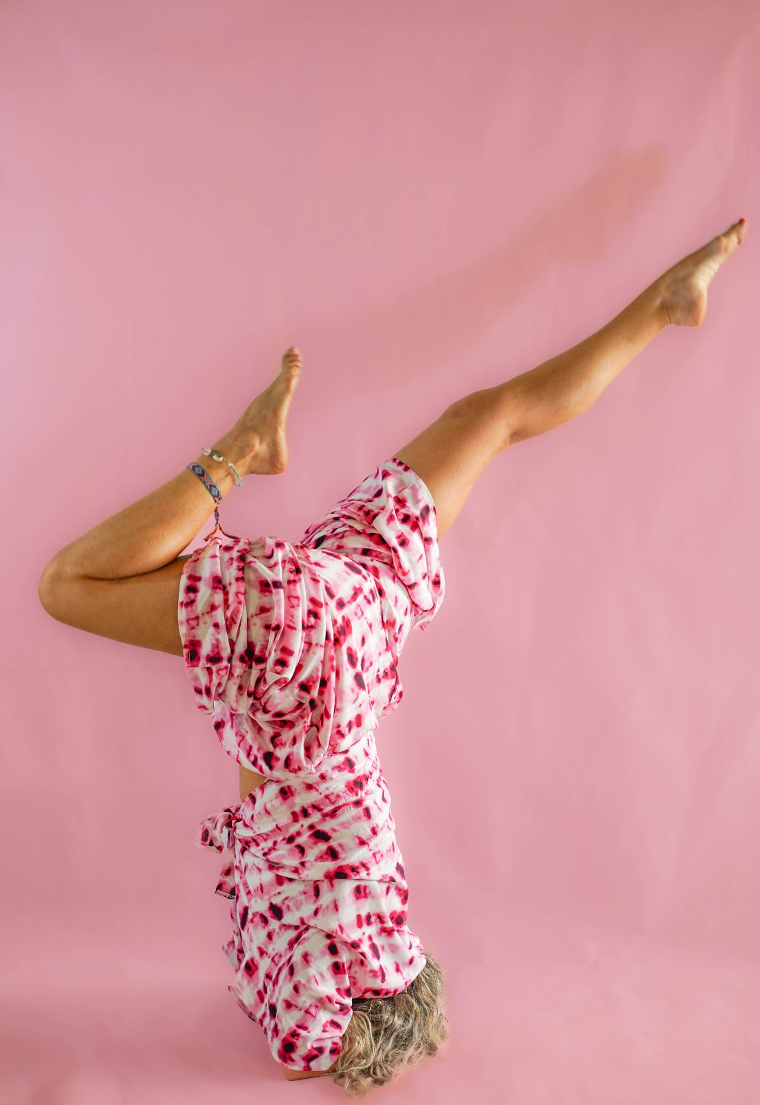 Island life shorts - Magenta Tie Dye