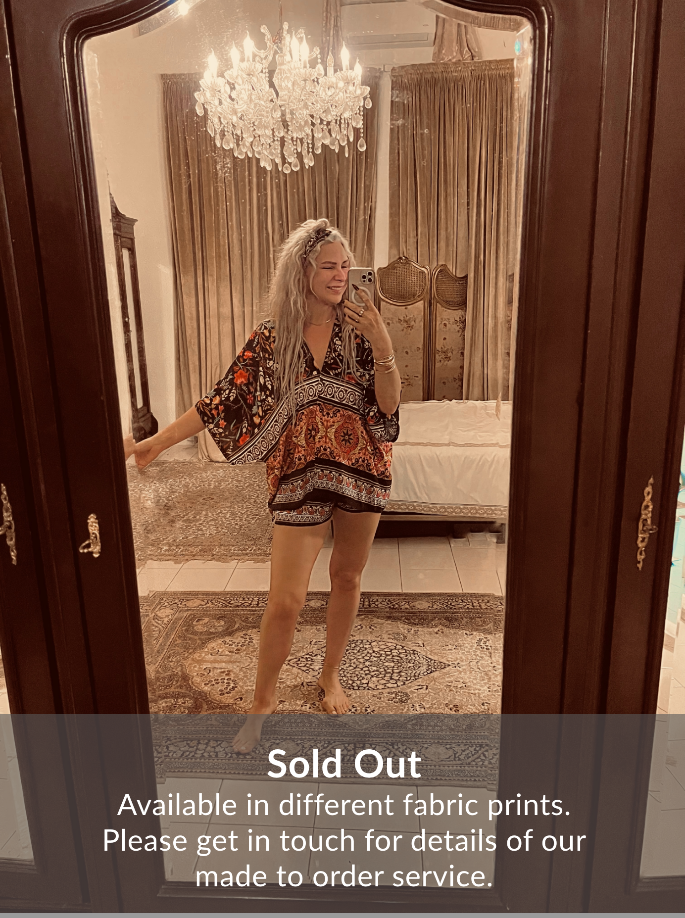 Oversized shirt Jaipur print