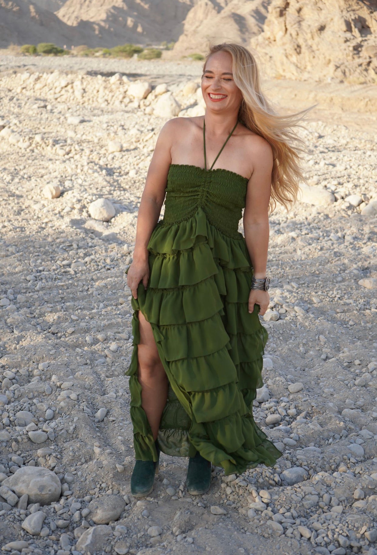 Liza Rara Midi Dress in Mother Earth