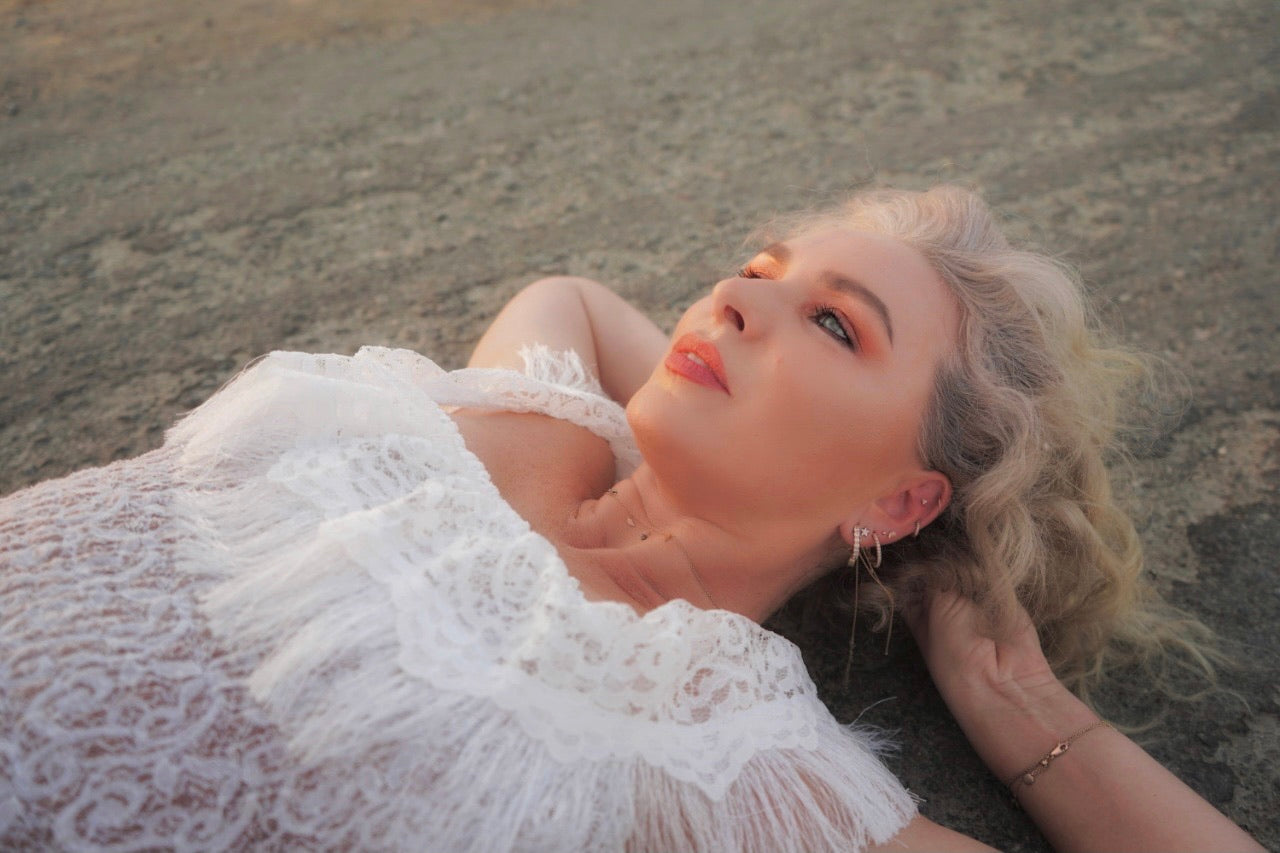 White lace Ruth dress