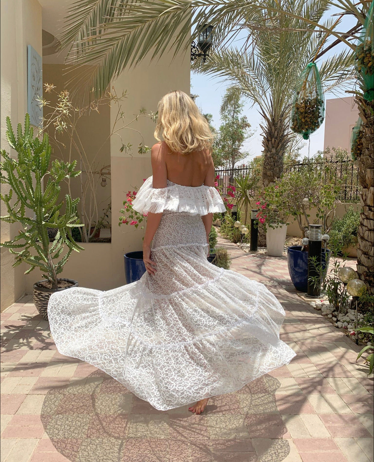White lace Ruth dress