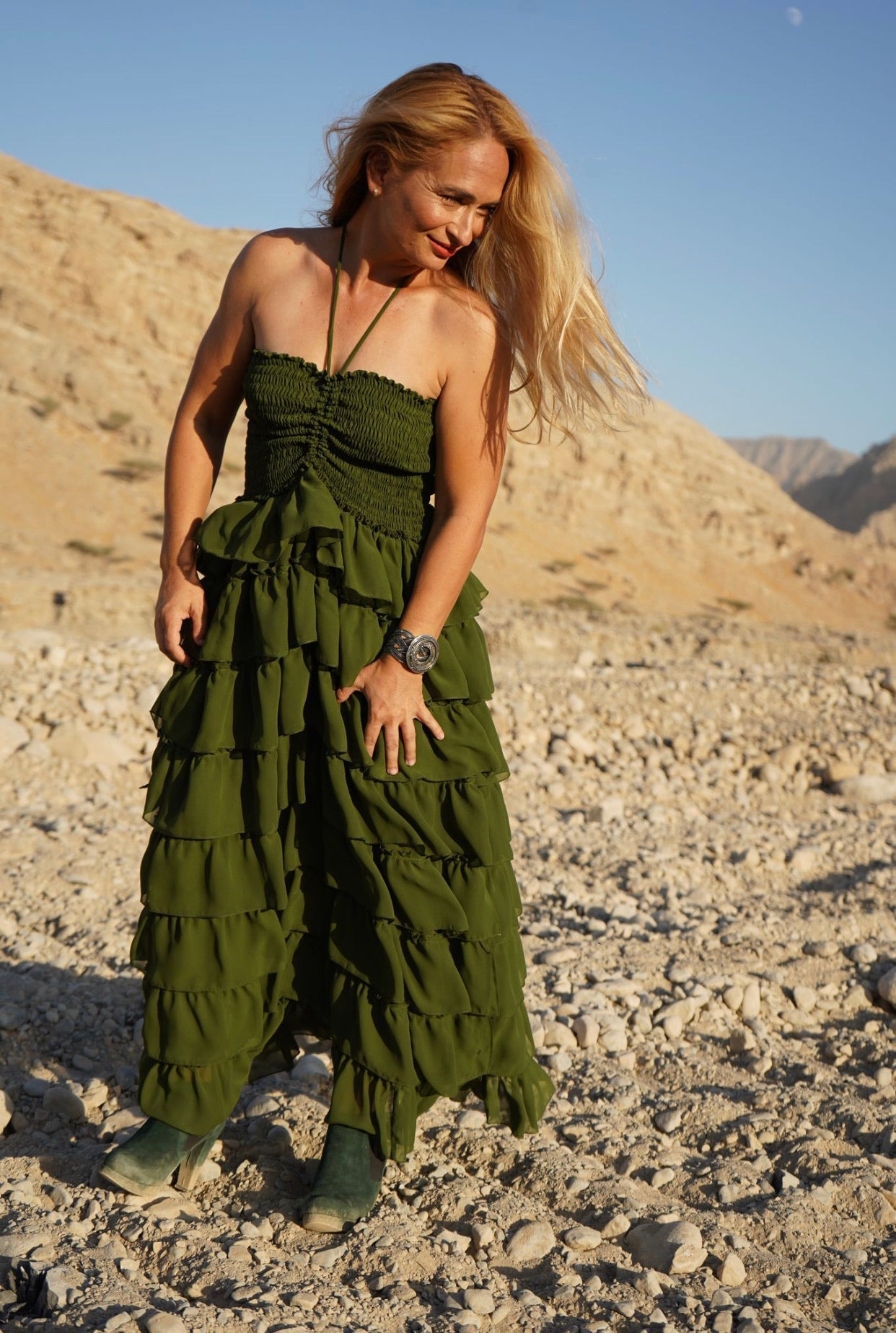 Liza Rara Midi Dress in Mother Earth