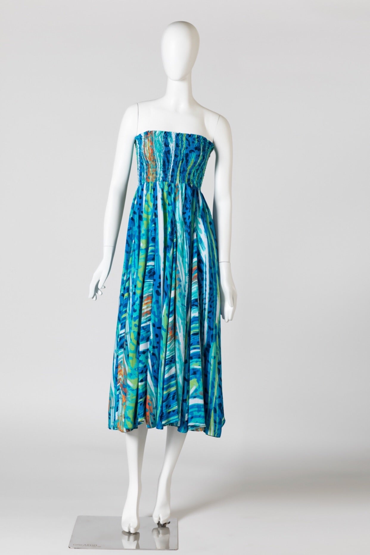 Blue water melon print skirt/dress