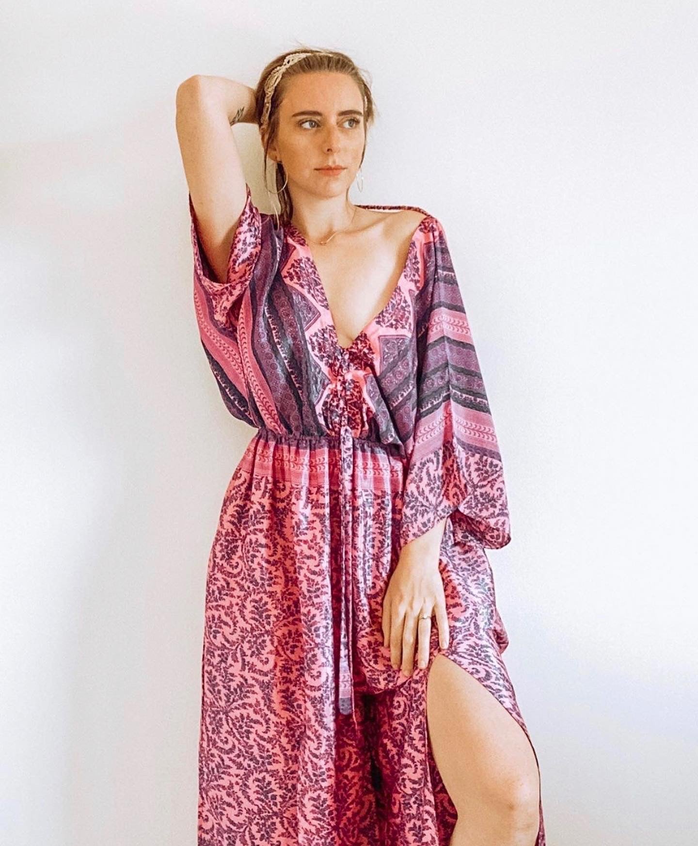 V neck jumpsuit