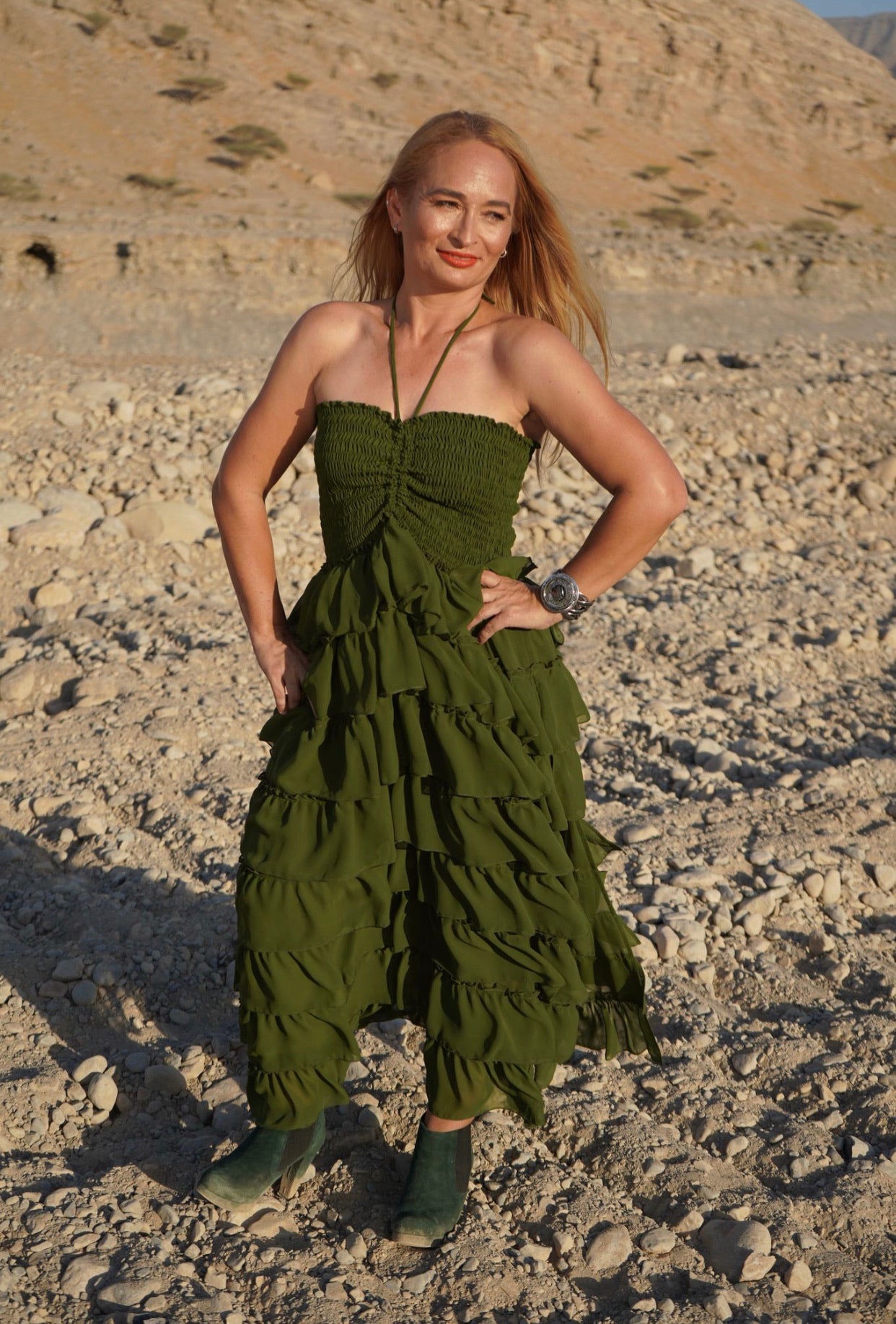 Liza Rara Midi Dress in Mother Earth