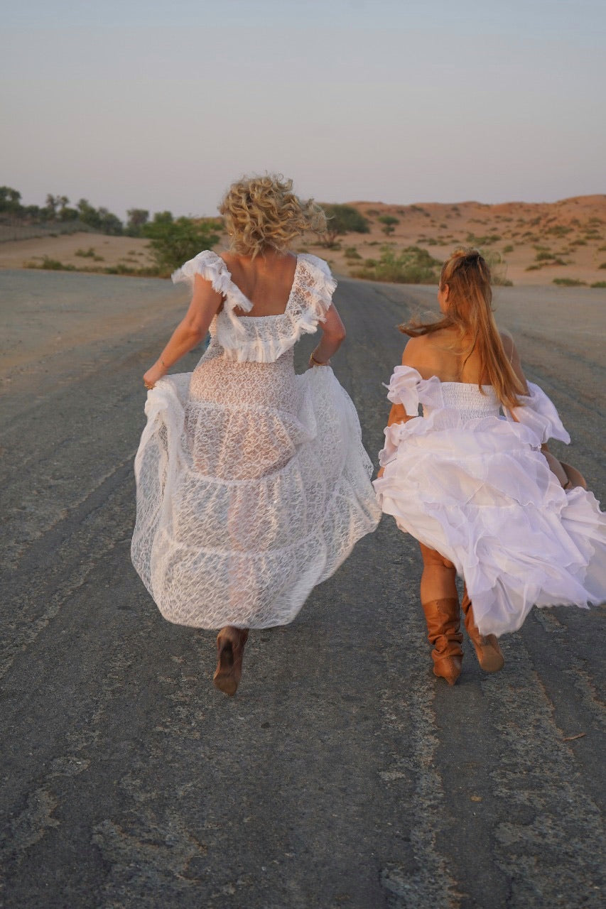 White lace Ruth dress