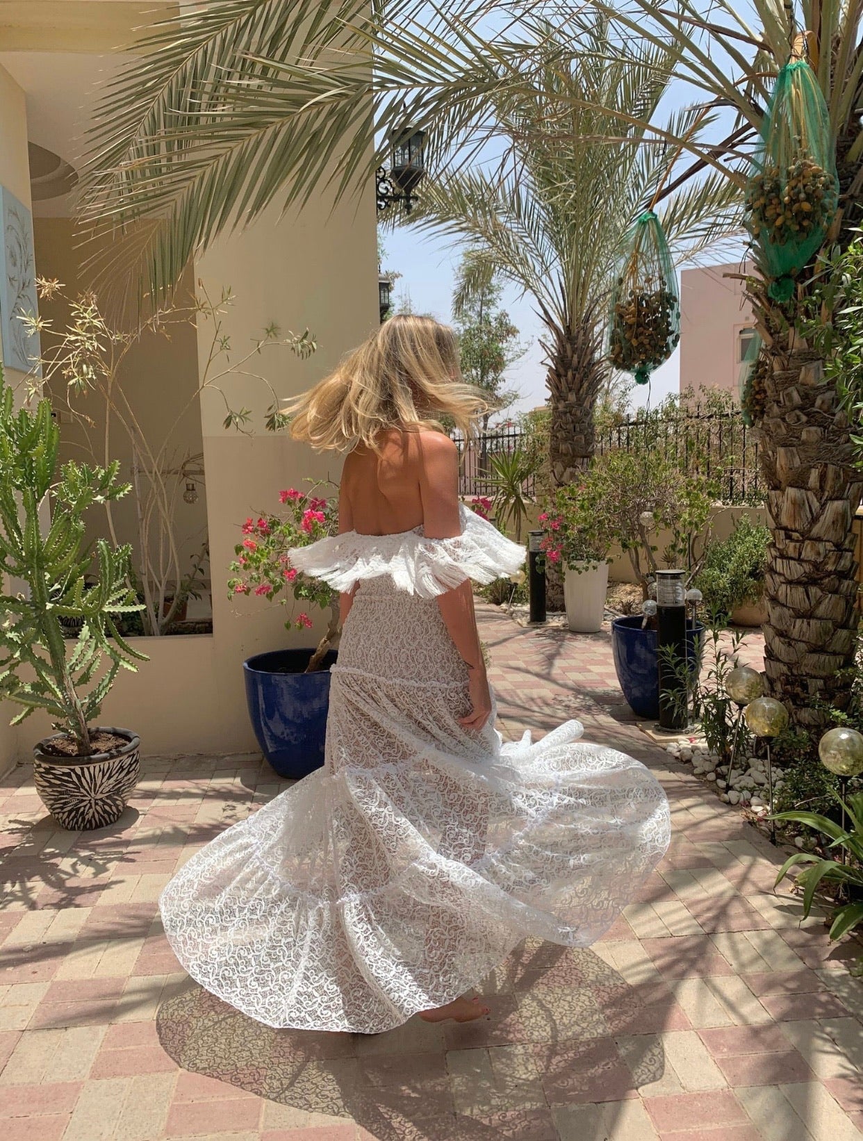 White lace Ruth dress