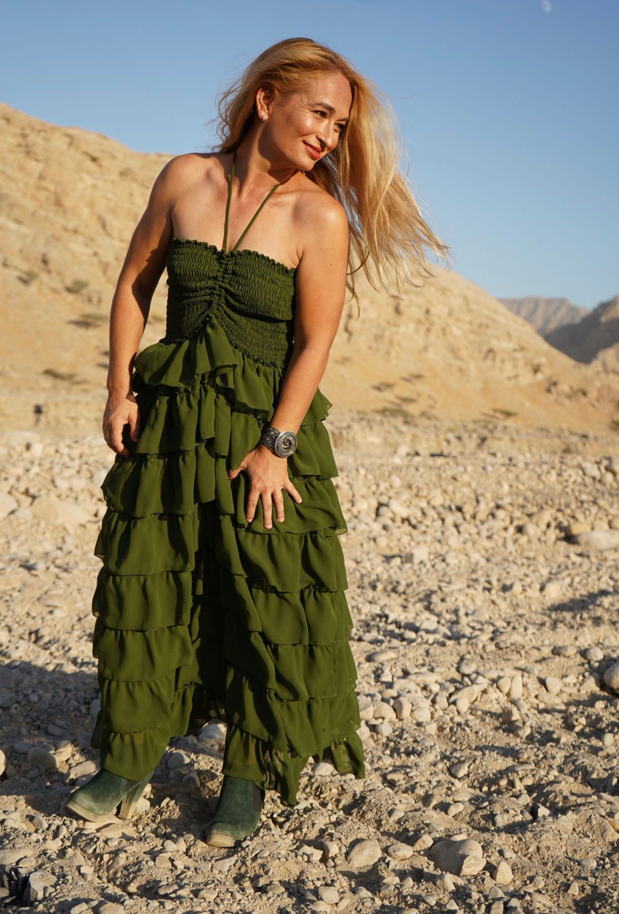 Liza Rara Midi Dress in Mother Earth
