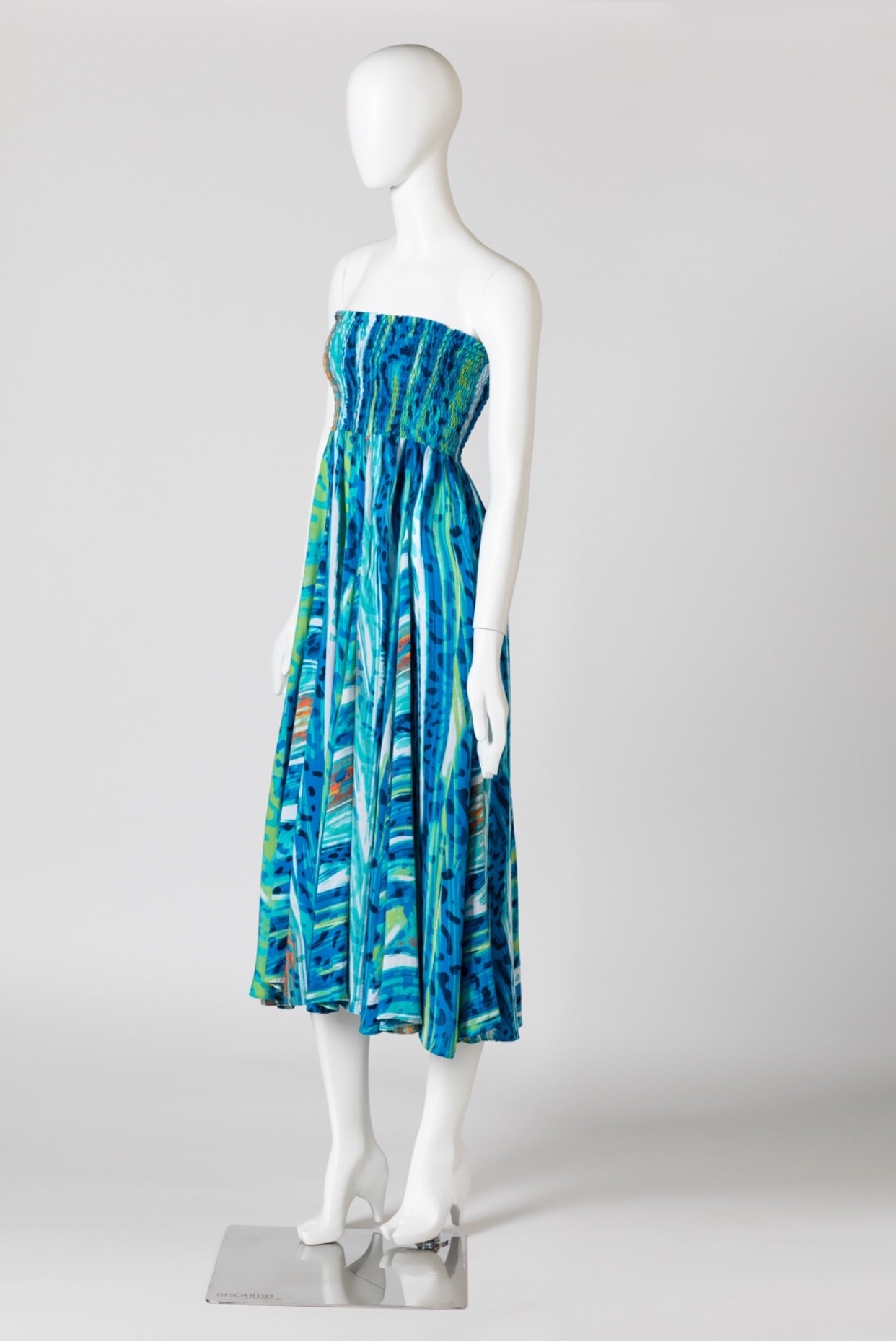 Blue water melon print skirt/dress