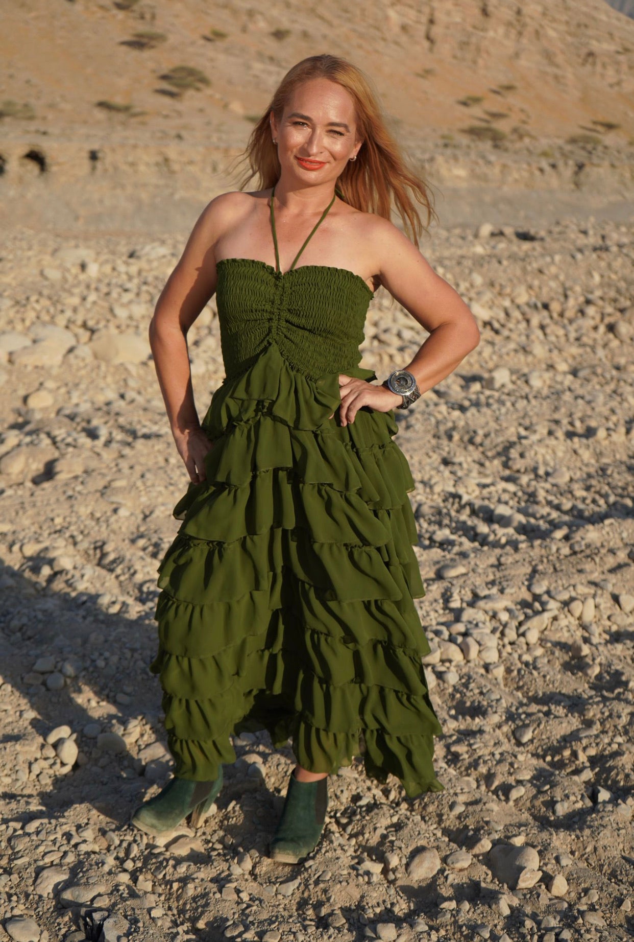 Liza Rara Midi Dress in Mother Earth