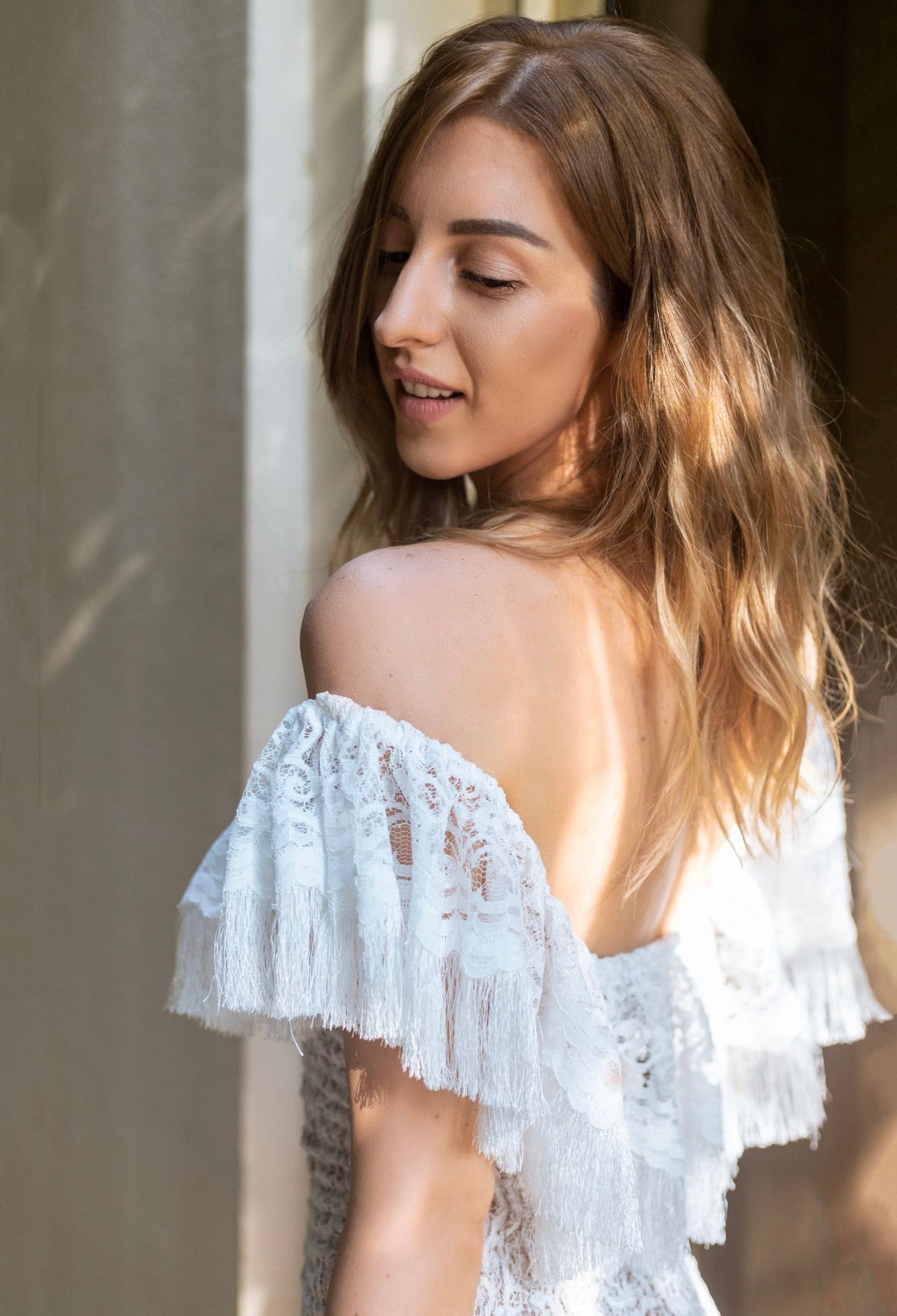 White lace Ruth dress